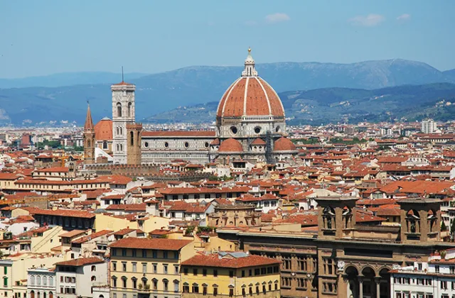 A view of the Florence skyline
