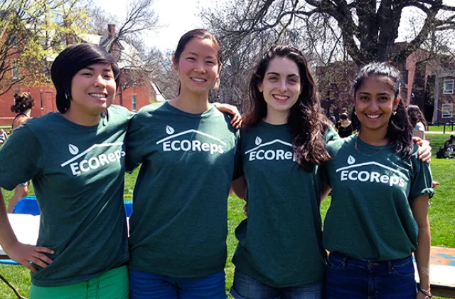 Four students working for "EcoReps"
