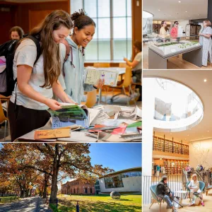 Collage of images from family weekend