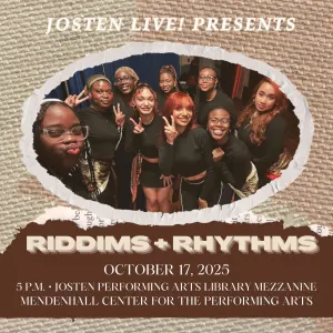 Josten Live! Riddims + Rhythms, October 17