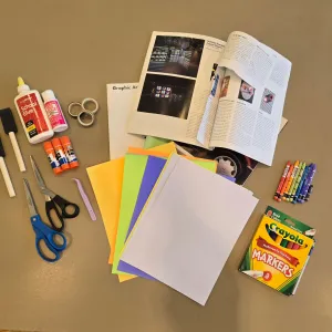 Zine making kit supplies