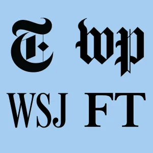 logos NYT, WaPo, WSJ, FT