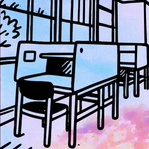 Study carrels graphic