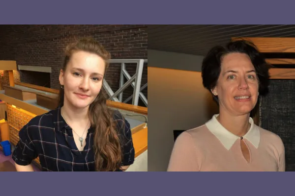 Sophia Foster ’20 and Marianne Jasmine ’85