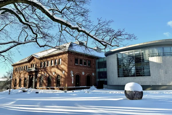 Neilson Library in winter