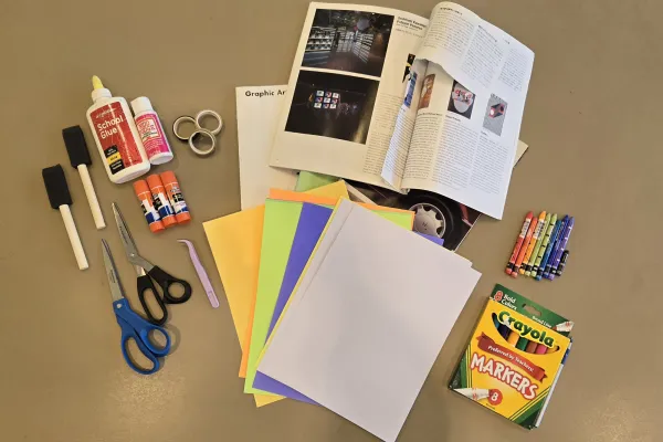 Zine making kit supplies