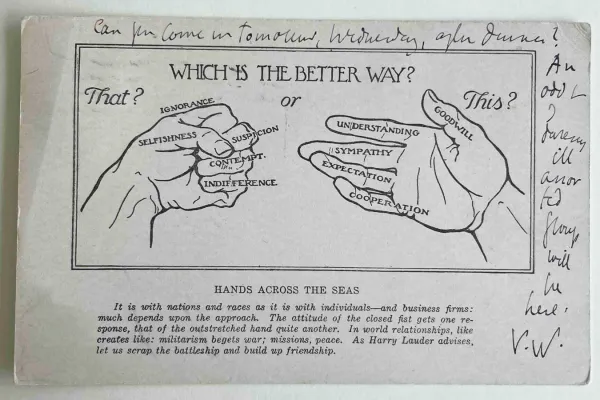 Postcard from the Virginia Woolf collection