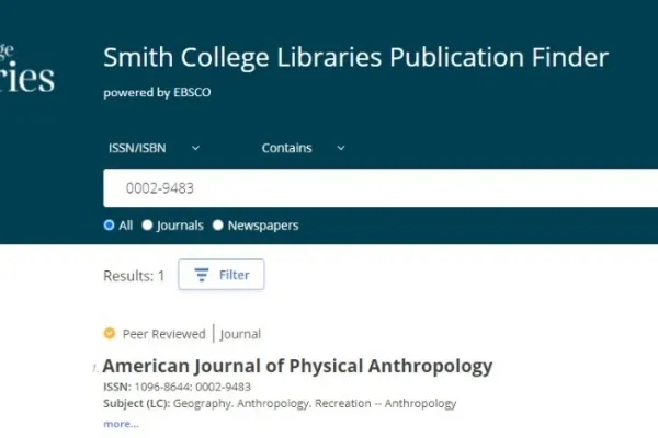 New Publication Finder 