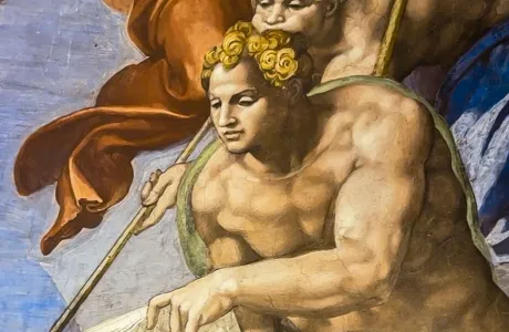 Photograph of a page from "The Sistine Chapel"