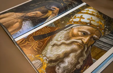 Photograph of a page from "The Sistine Chapel"