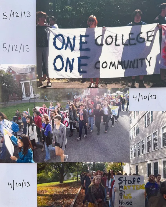 Photographs, United Student Employee Delegation protests, 2013-2016