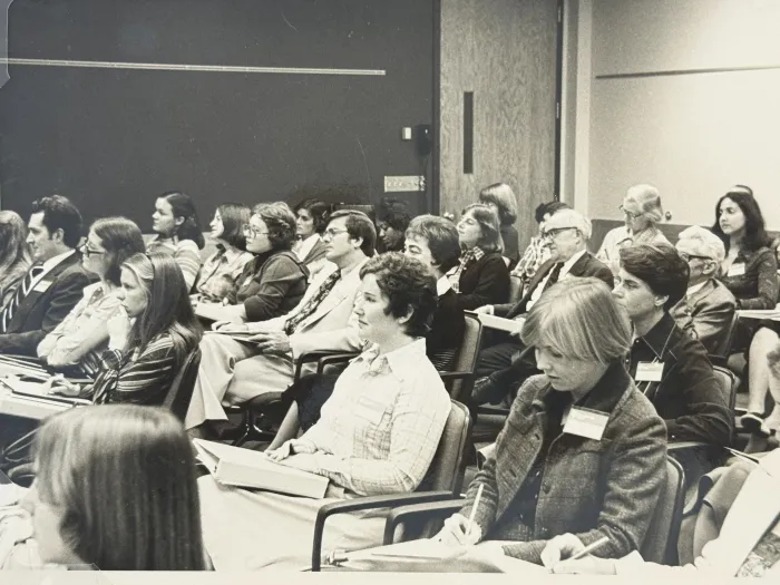 Students and parents in classroom