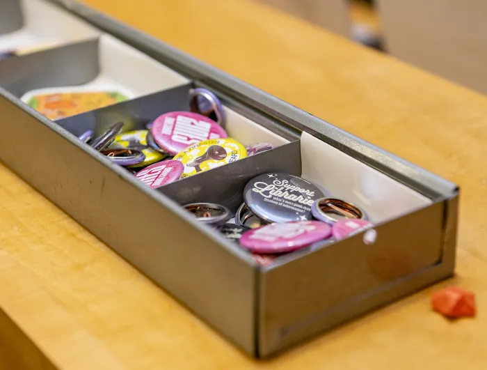 Buttons in a box
