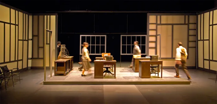 Production of Machinal in Hallie Flanagan Studio Theatre