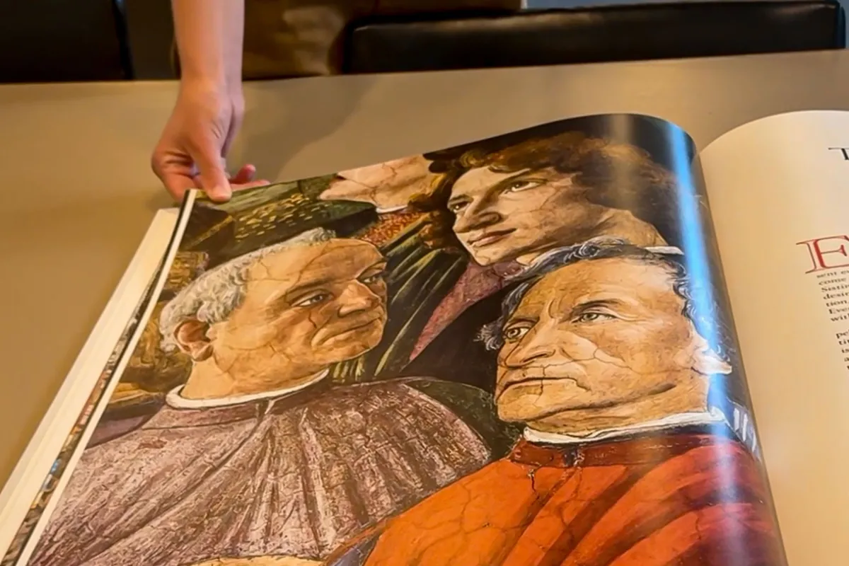 Photograph of a page from "The Sistine Chapel"