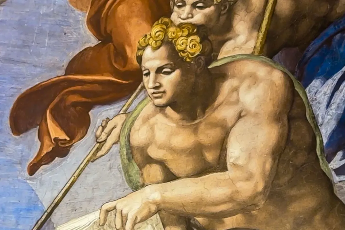 Photograph of a page from "The Sistine Chapel"