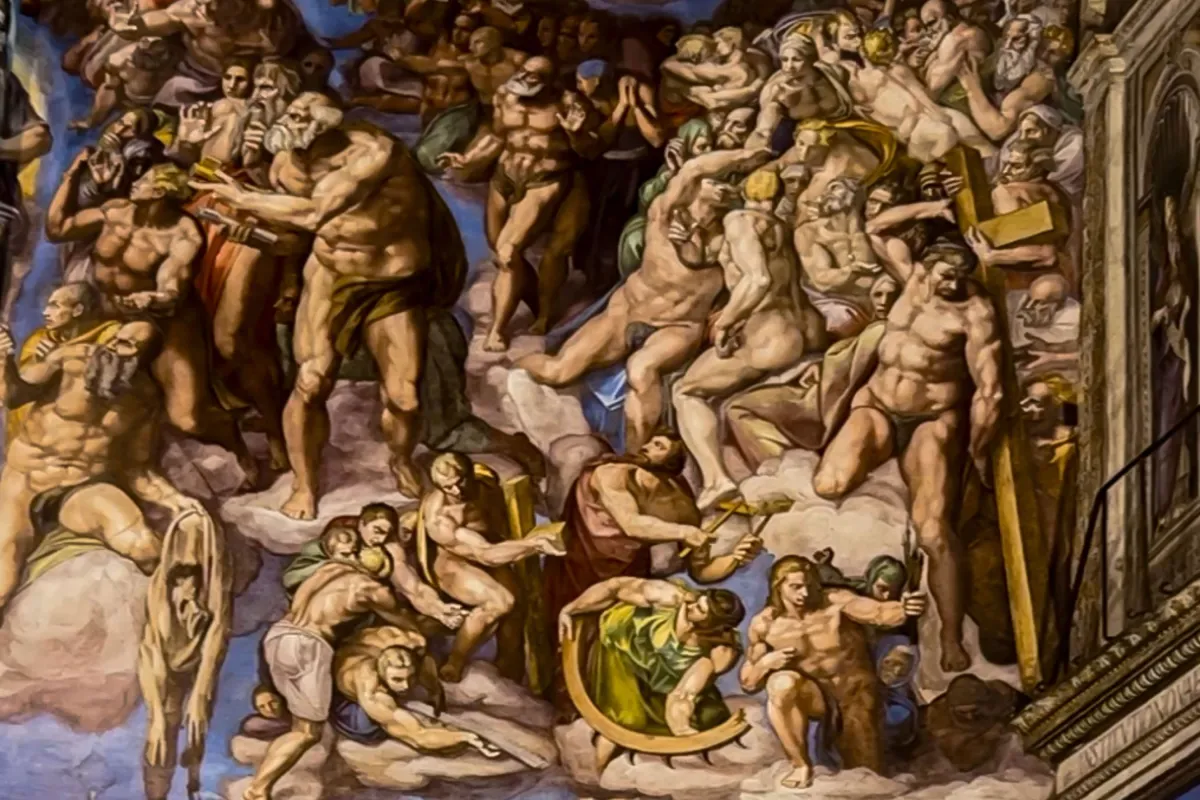 Photograph of a page from "The Sistine Chapel"