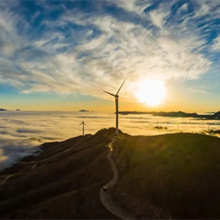 Landscape photo of a sunset